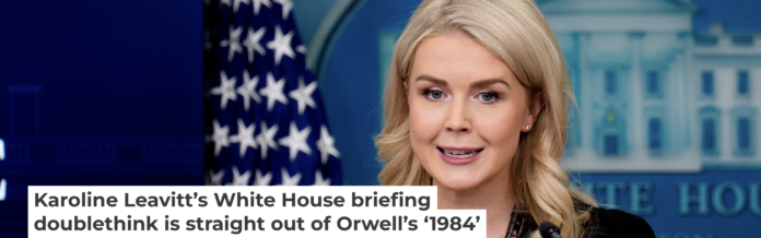 White House press secretary Karoline Leavitt speaks during the daily press briefing on Nov. 4, 2025. Andrew Harnik/Getty Images